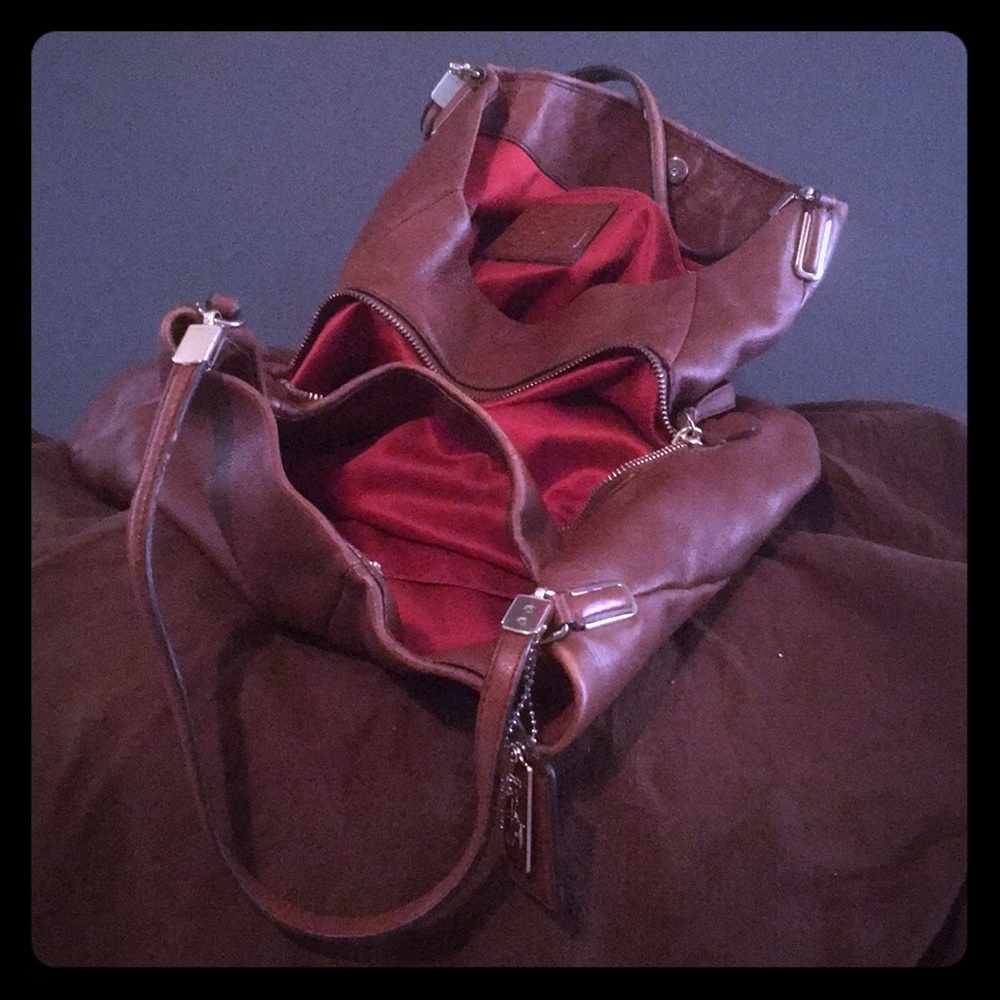 Coach Madison Phoebe 24621 Chestnut Shoulder Bag